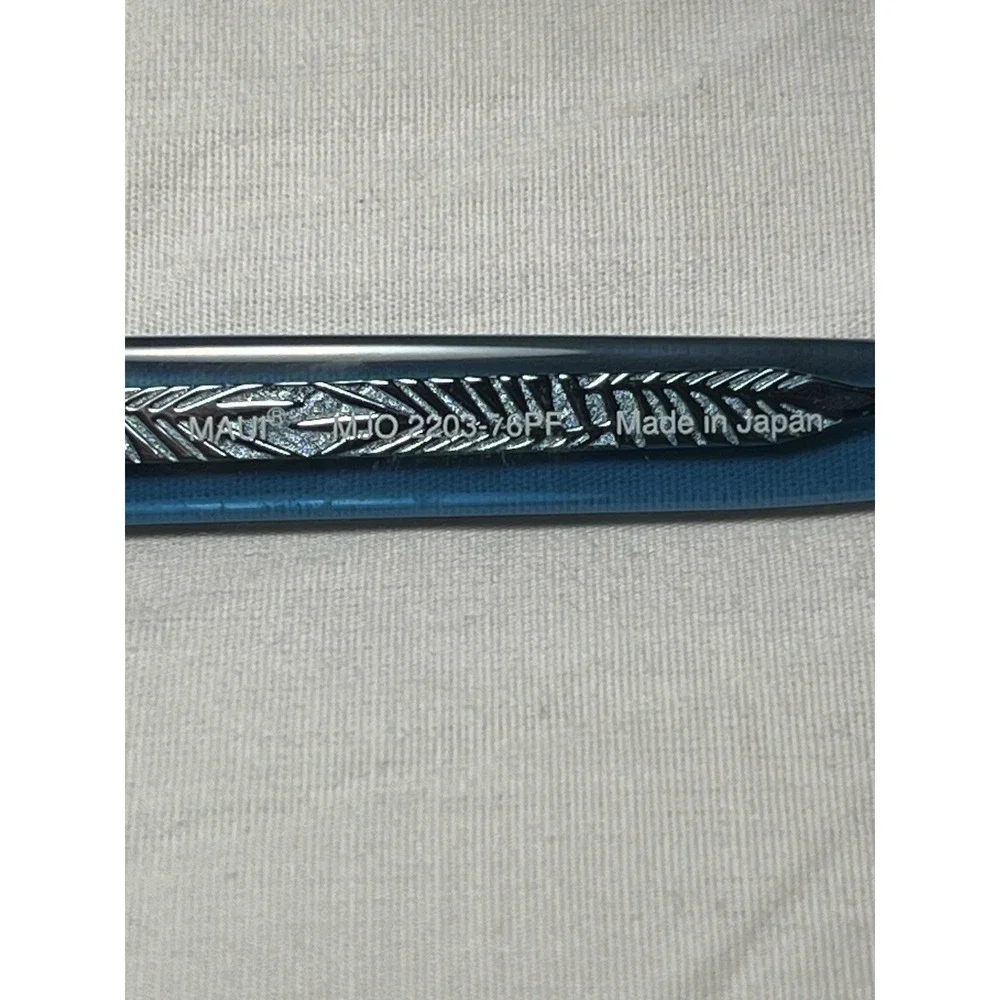 Maui Jim Eyeglasses MJO 2203-76PF Translucent Blue Frames‎ silver Core 51-17-143